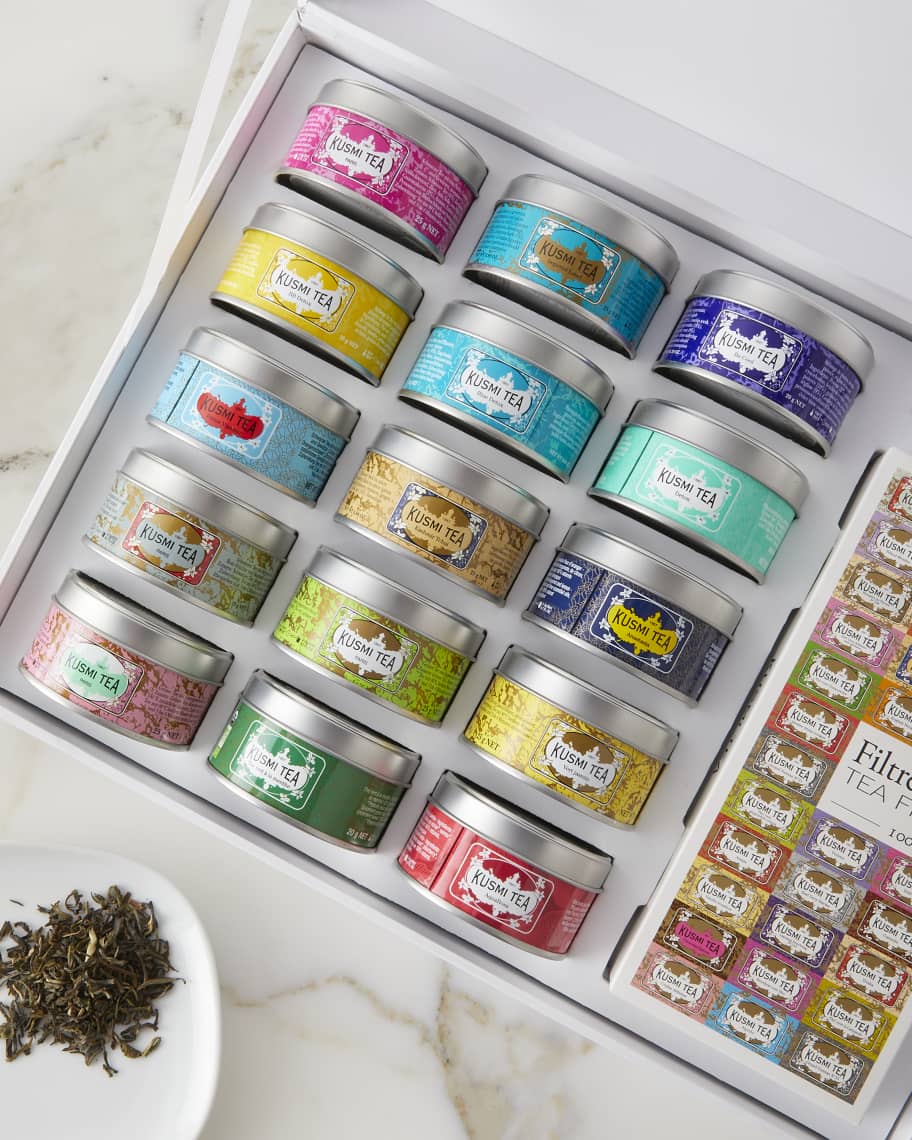 Kusmi Tea The Collection Gift Box - 15 Loose Teas, 100 Paper