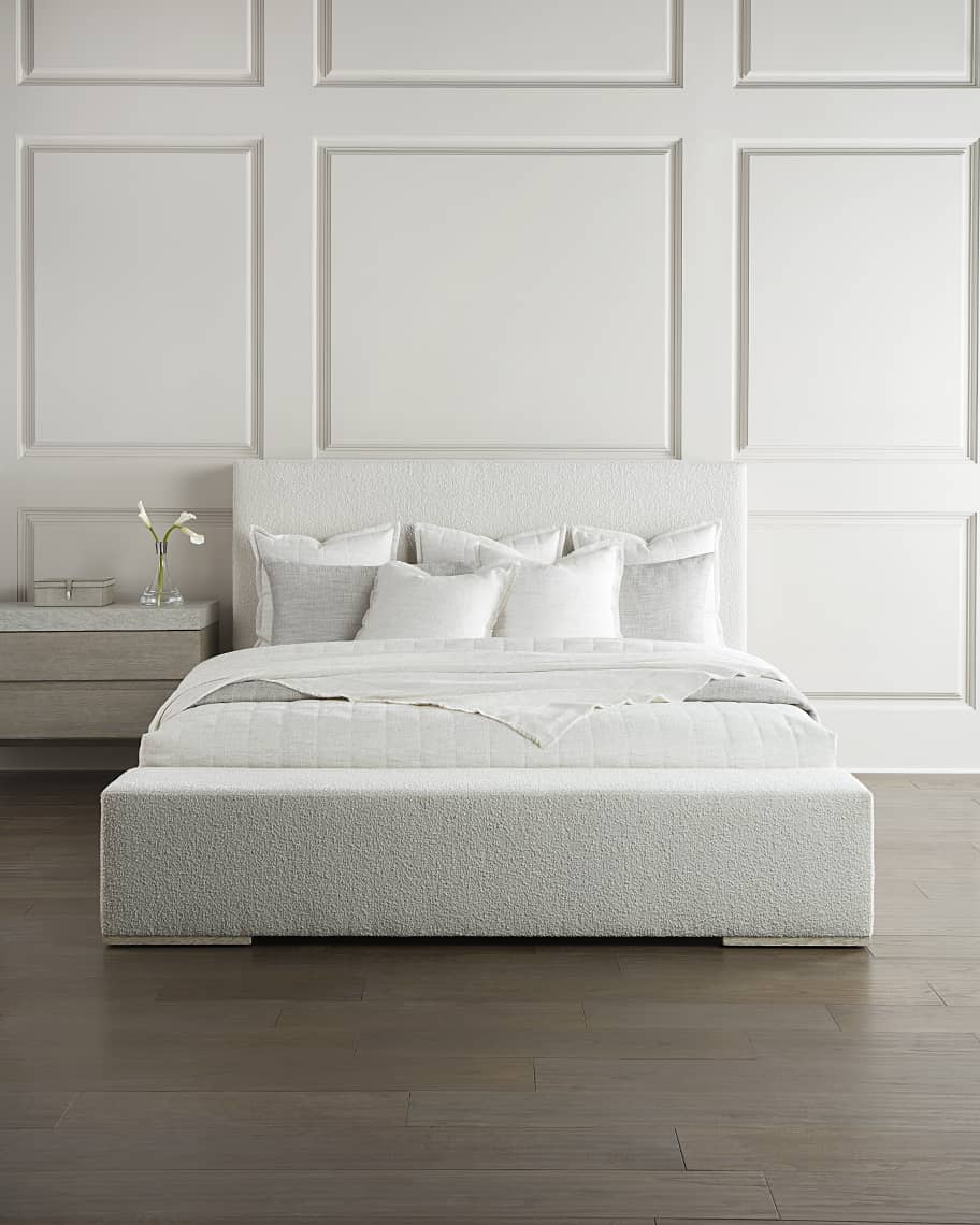 Fabric hot sale panel bed