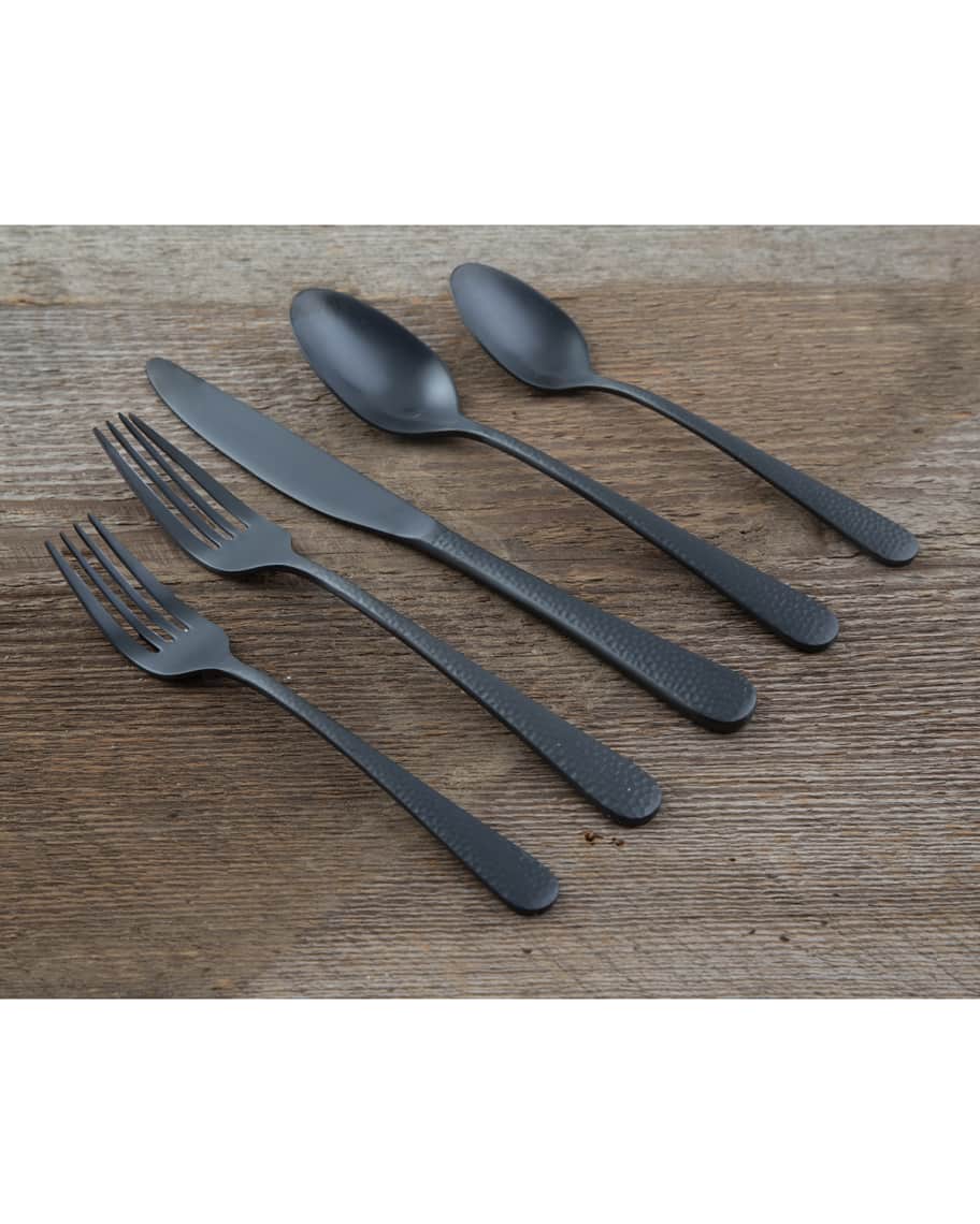 Lenox Keene Black Satin 20Piece Flatware Set, Service For 4 Horchow