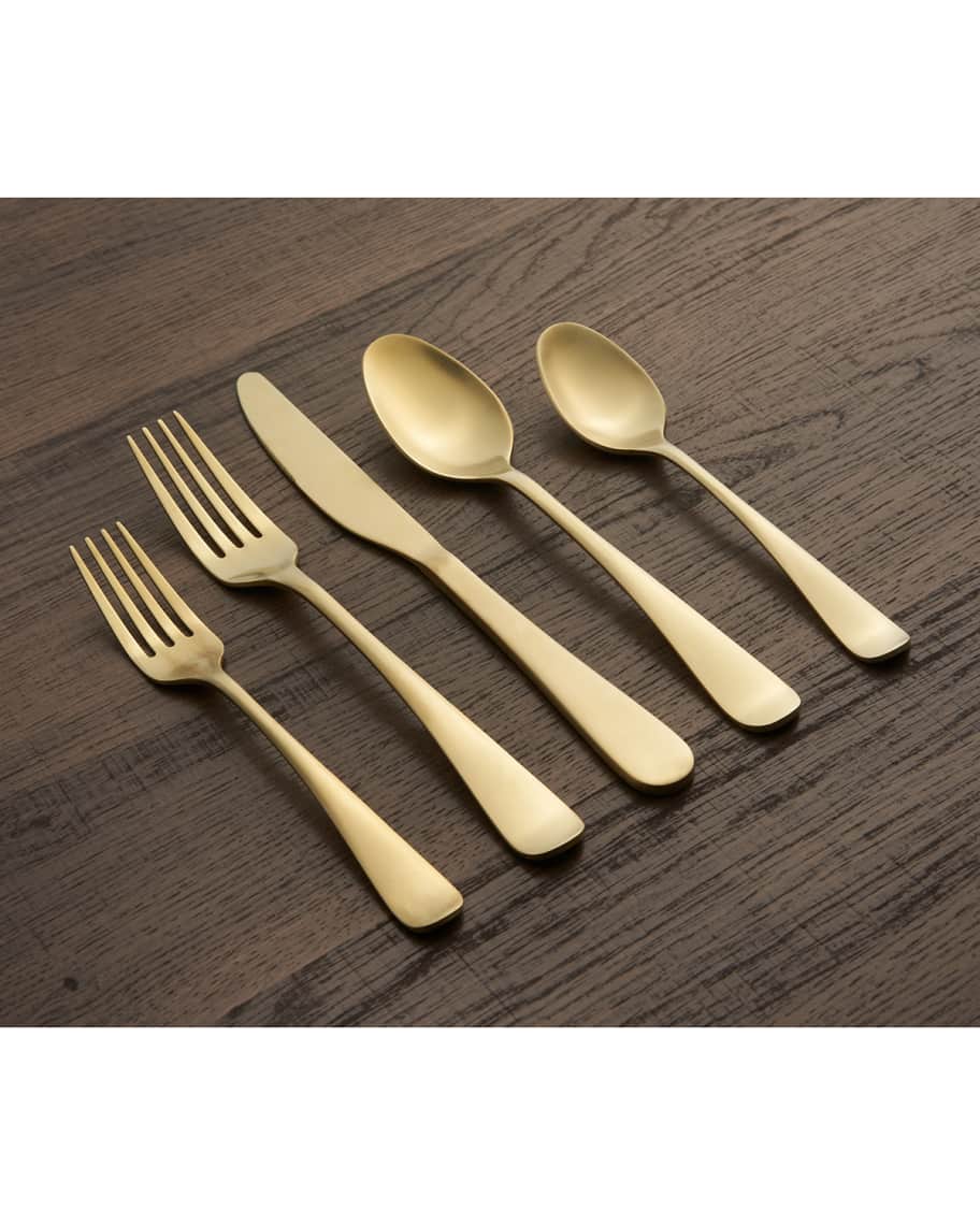 Lenox Rhiannon Champagne Satin 20Piece Flatware Set, Service for 4