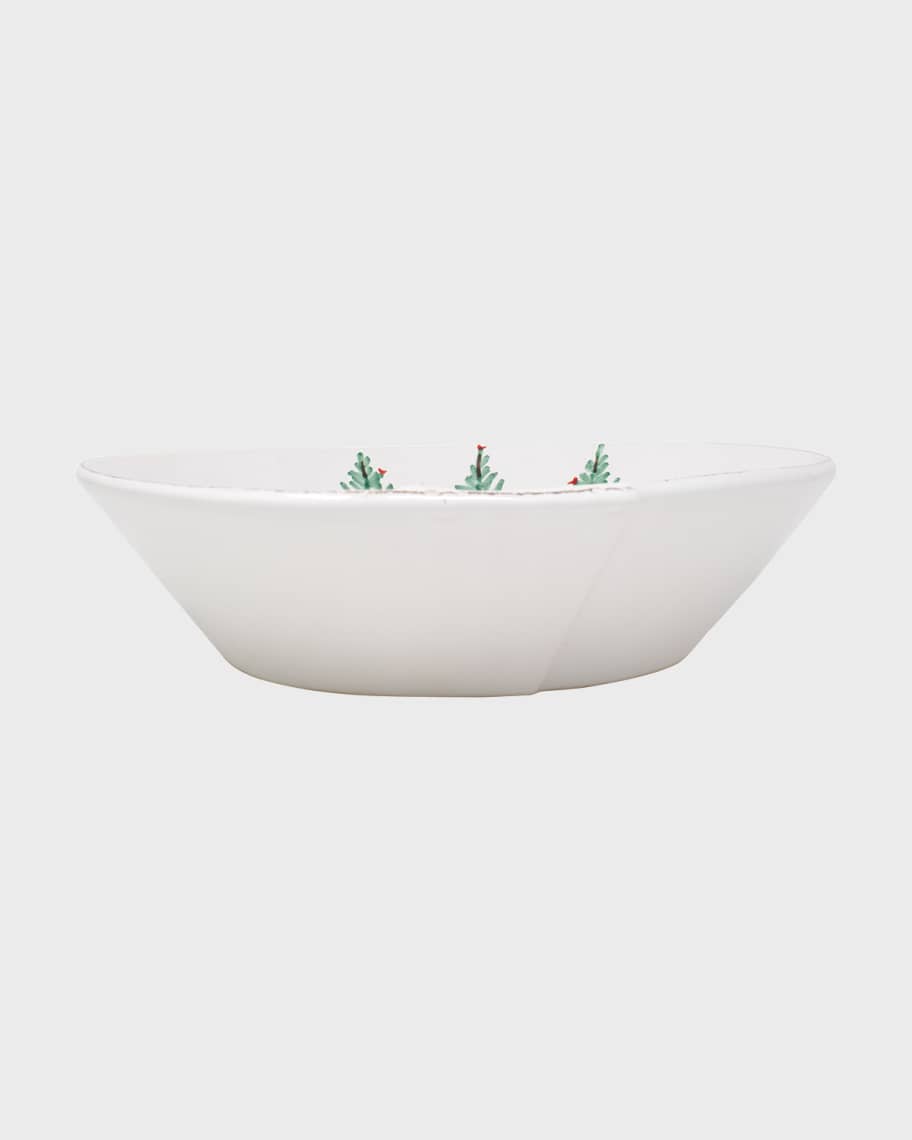Image 1 of 2: Melamine Lastra Holiday Shallow Bowl