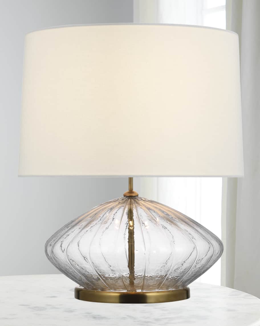 Image 1 of 1: Everleigh Medium Fluted Table Lamp  By Kate Spade New York