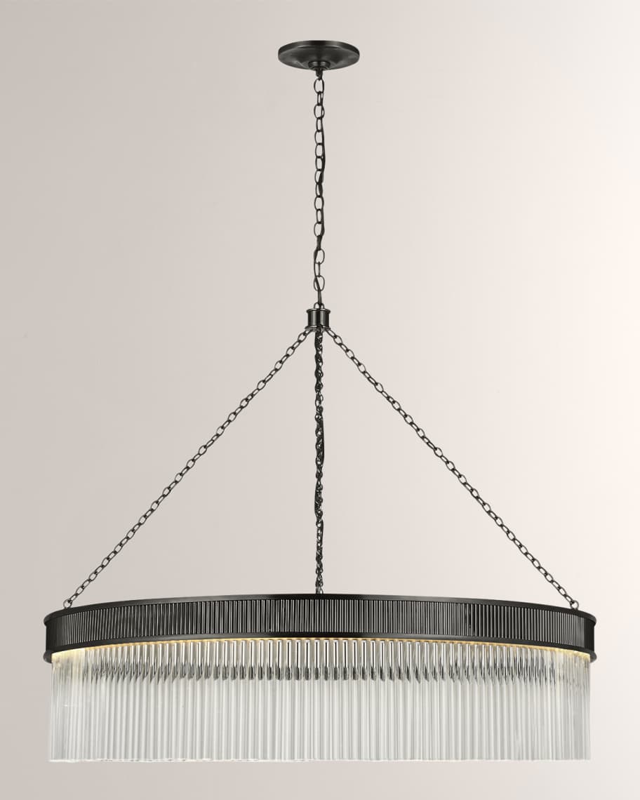 Visual Comfort Signature LED Chandelier Menil Bronze