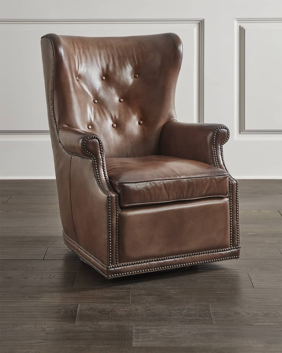 Leather wingback chair restoration hardware hot sale