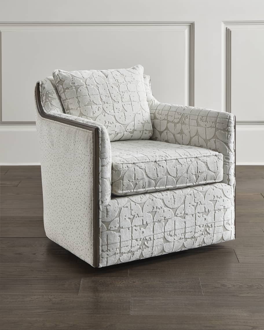 HF Custom Oakley Swivel Chair Horchow