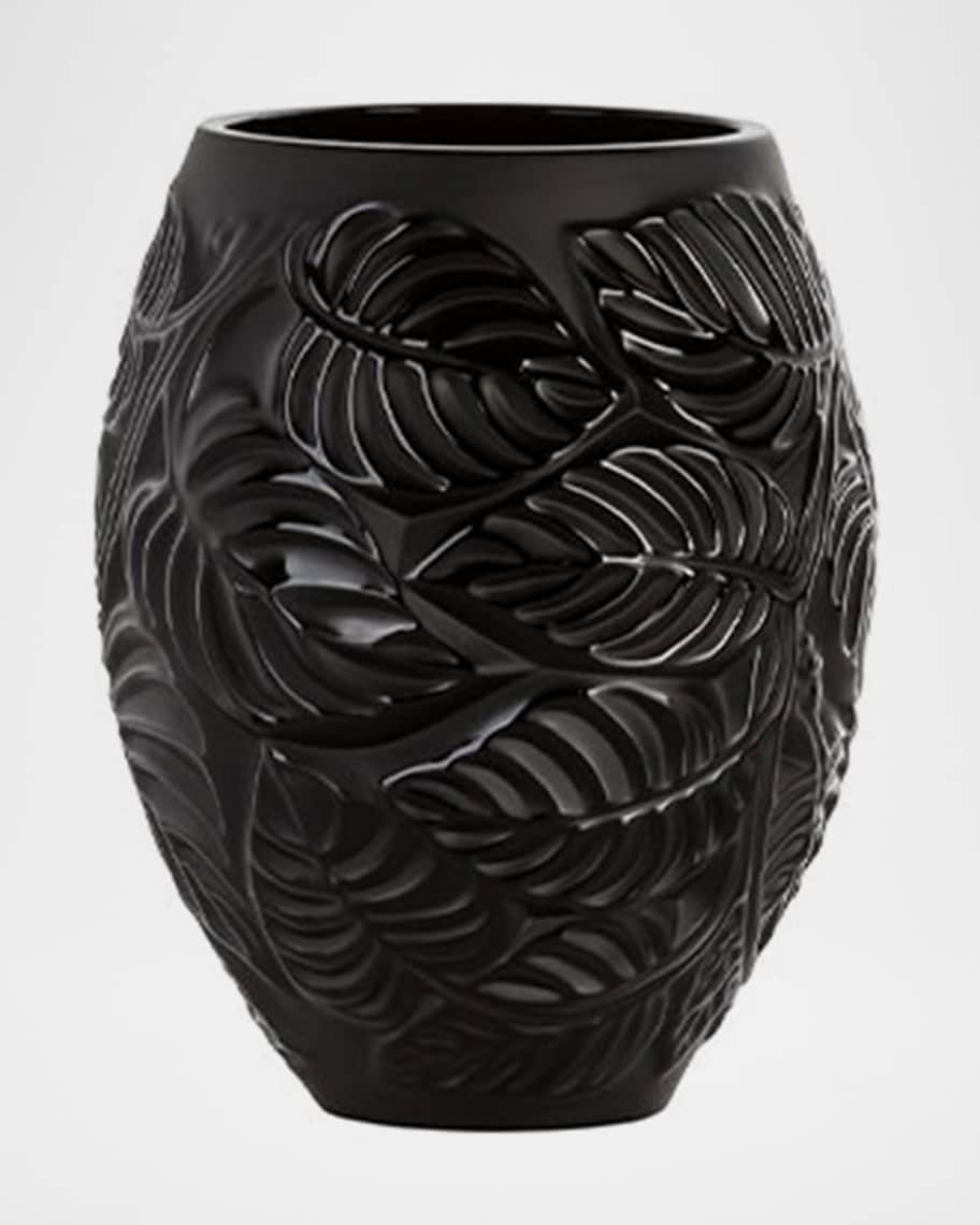 Image 1 of 3: Feuilles Vase - Black