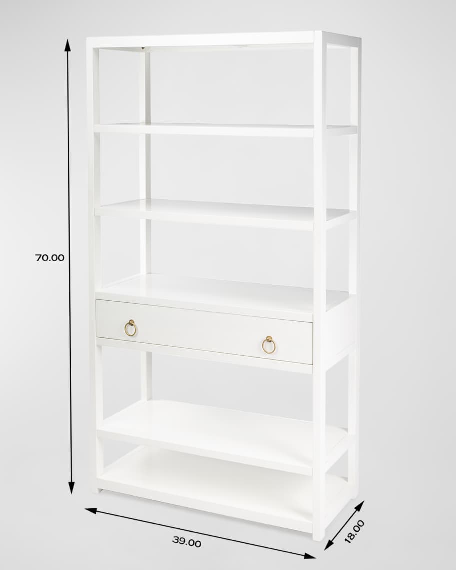 Image 2 of 5: Caprice Tall Bookshelf