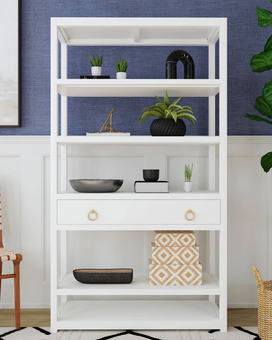 Image 1 of 5: Caprice Tall Bookshelf