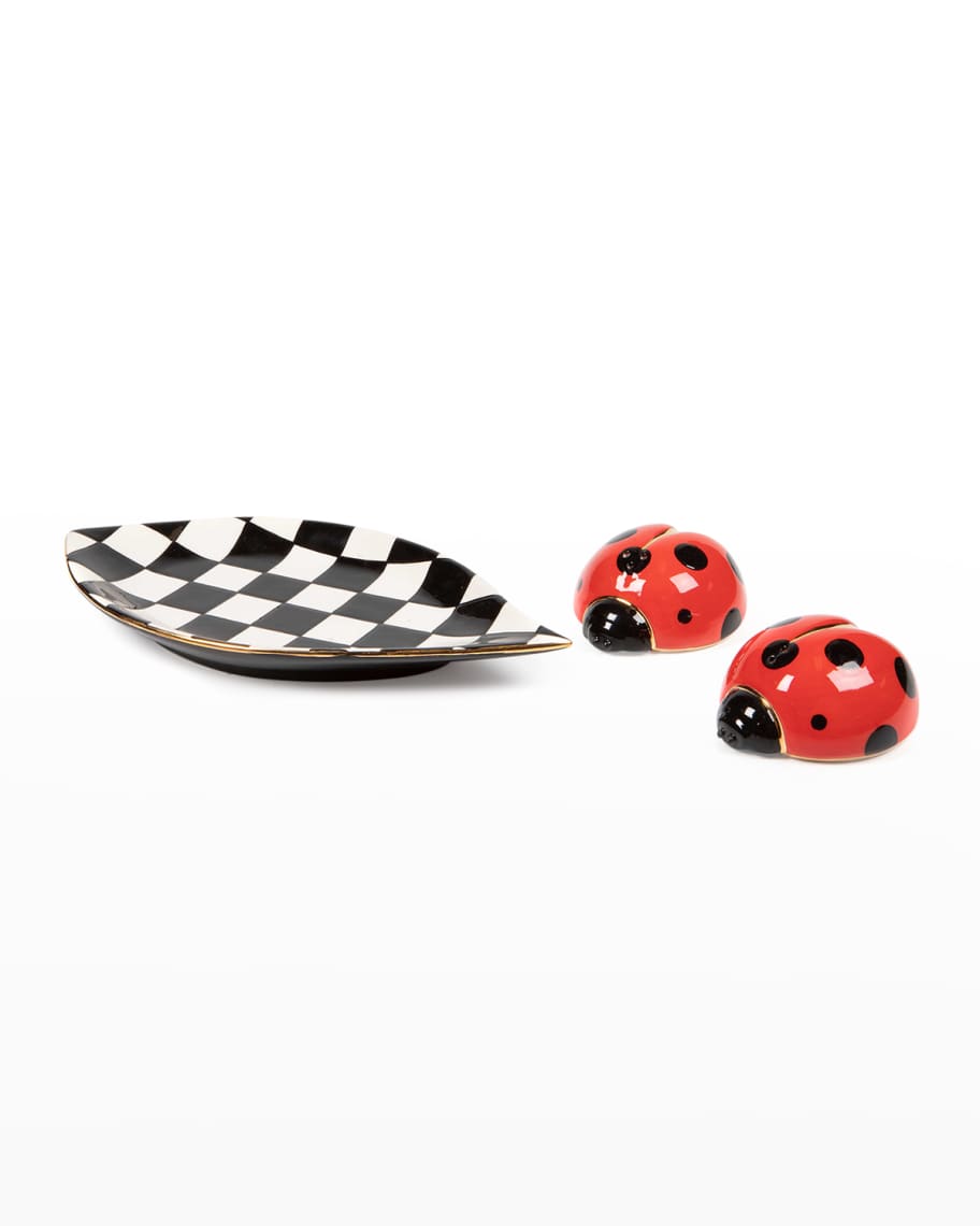 Image 2 of 2: Ladybug Salt & Pepper Shakers Set