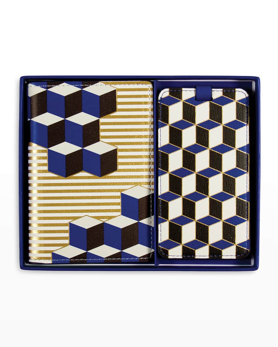 Image 1 of 5: Blue Versailles Travel Set