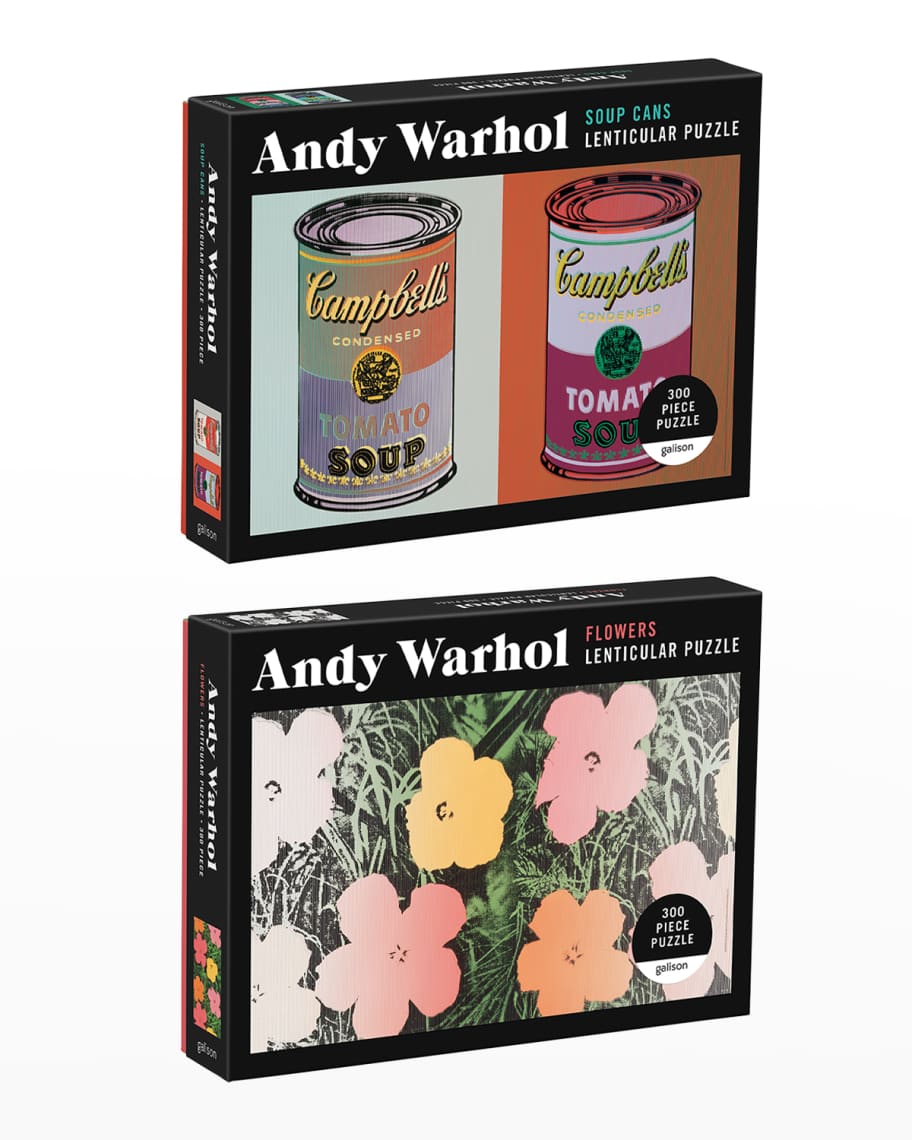 Image 1 of 5: Andy Warhol 300-Piece Lenticular Puzzle Bundle