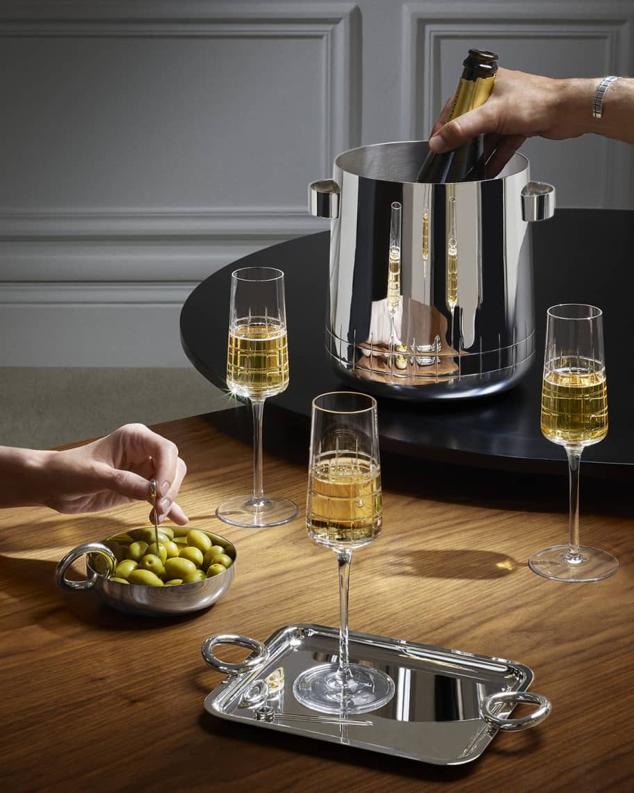 Image 2 of 5: Graphik Silver-Plated Champagne Cooler