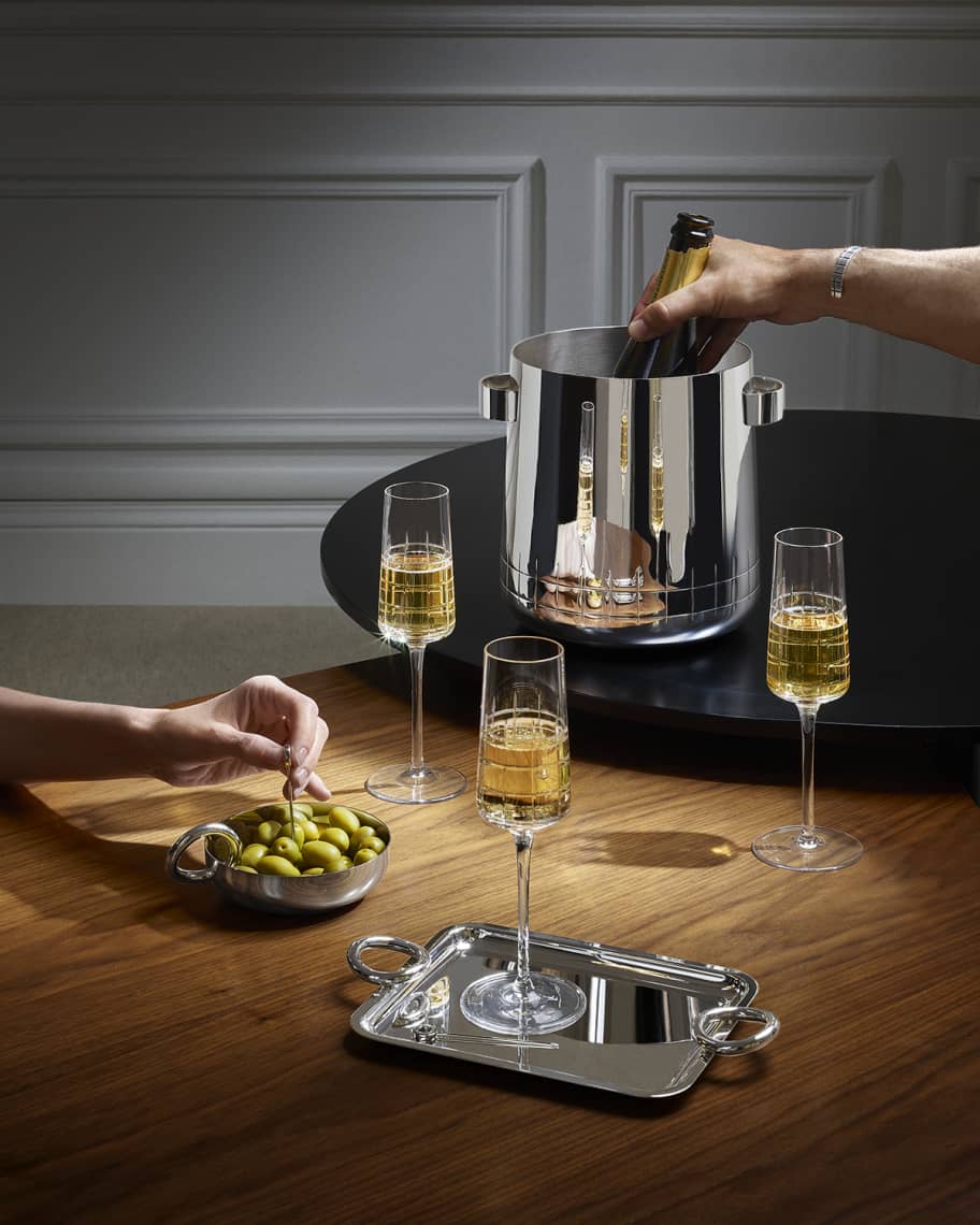 Image 3 of 5: Graphik Silver-Plated Champagne Cooler