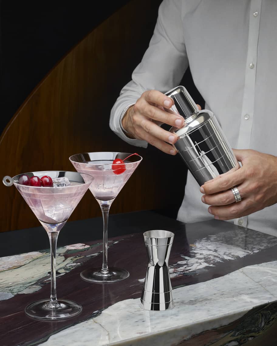 Image 3 of 5: Graphik Silver-Plated Cocktail Shaker