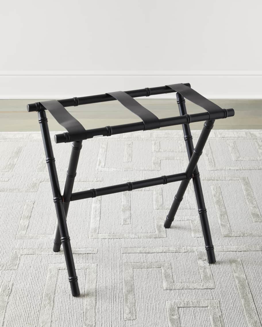 Gate House Furniture Wood Contour Leg Luggage Rack
