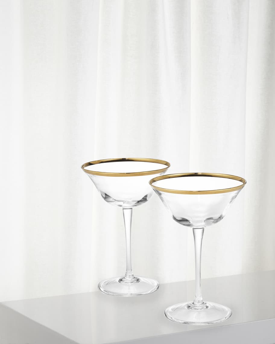 Image 2 of 2: Sophia Clear Coupe Glasses