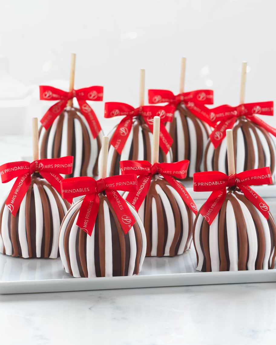 Mrs Prindable's DTC Triple Chocolate Red Ribbon Apples 12-Piece Gift ...