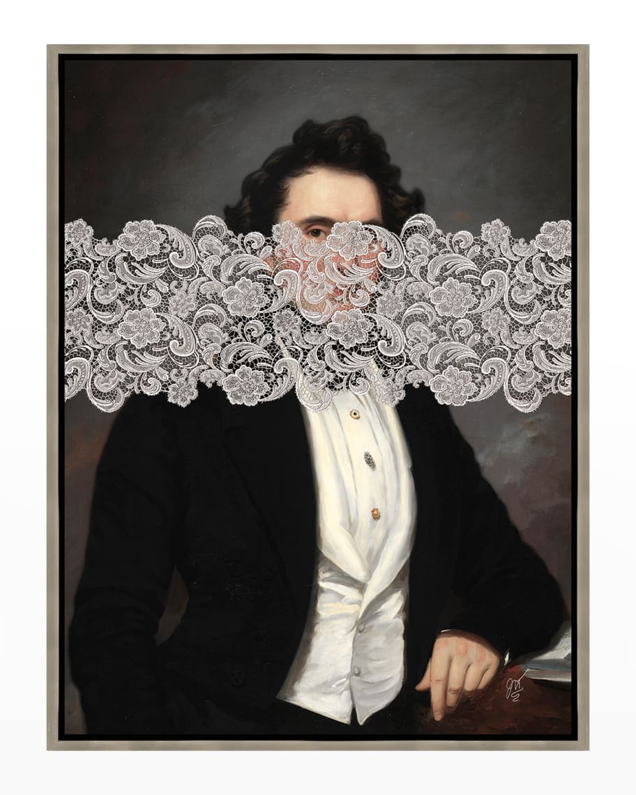 Image 1 of 3: "Behind The Veil I" Giclee on Canvas Wall Art