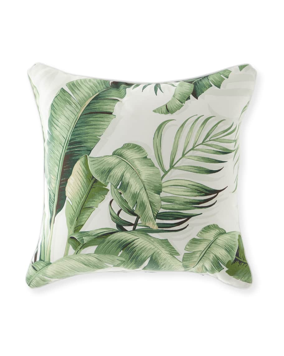 Eastern Accents Abaca Banana Leaf Decorative Pillow In Cloud Horchow
