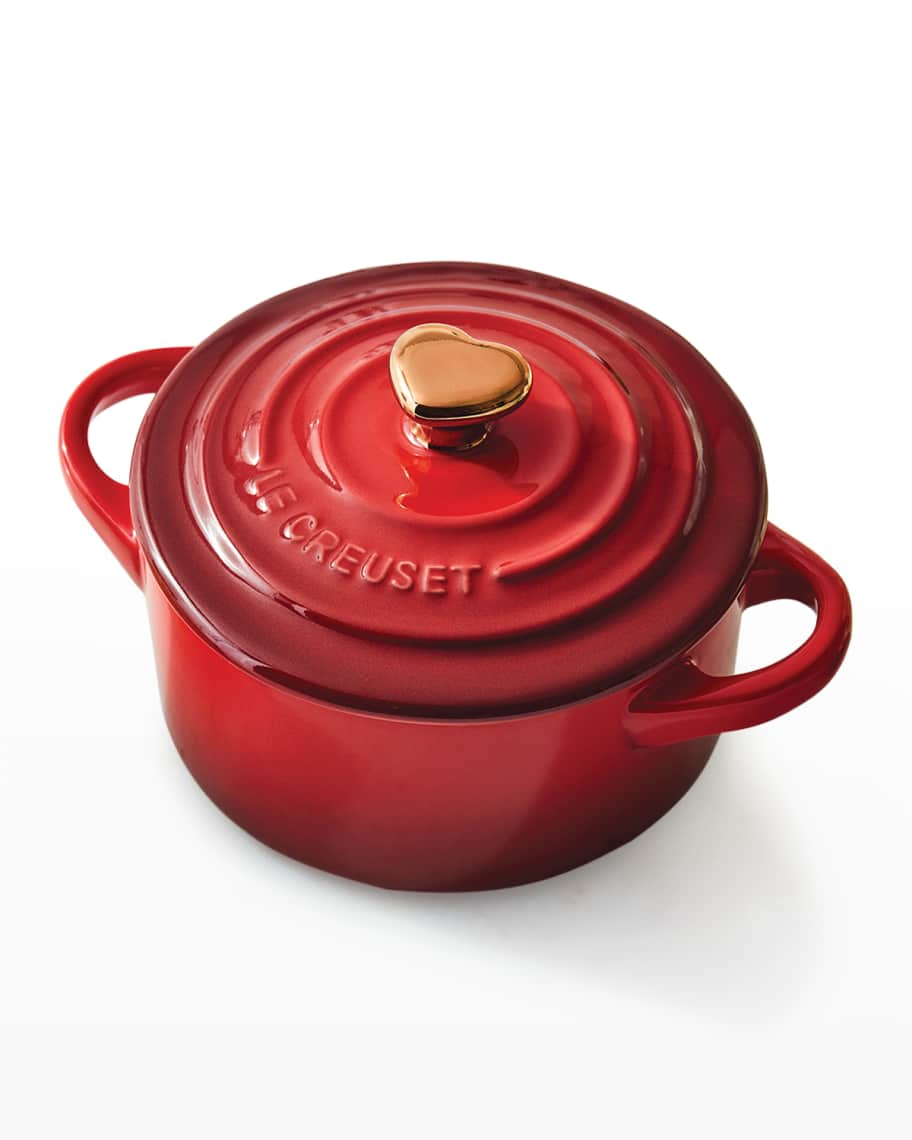 Le Creuset L'Amour Mini Cocotte with Gold Heart Knob, Red 8 oz. Horchow