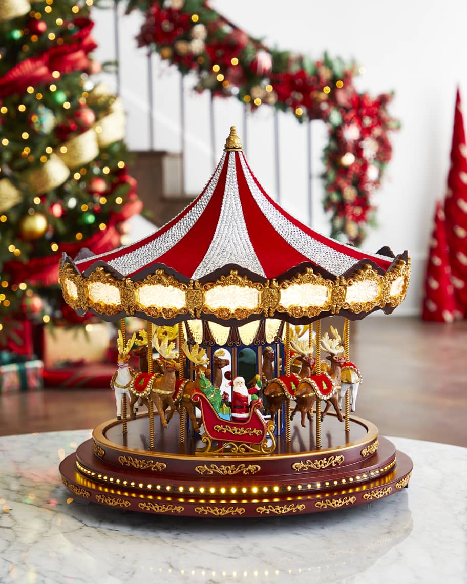 Neiman Marcus Grand Swarovski Crystal Carousel Horchow