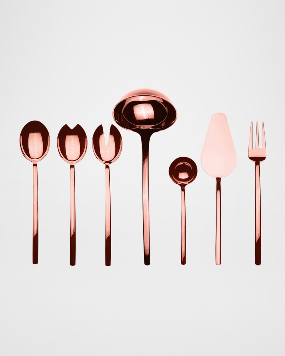 Image 1 of 1: Bronze Due 7-Piece Full Serving Set