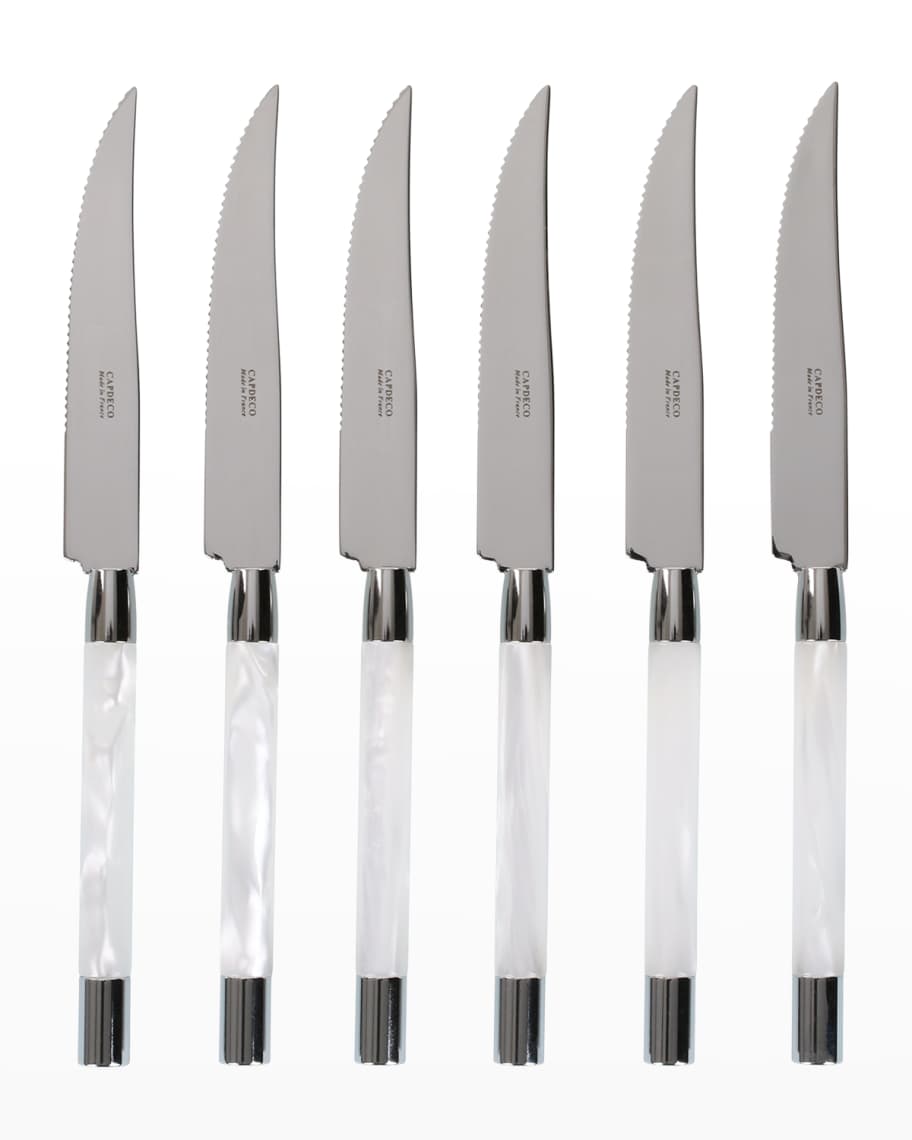 Capdeco Cambridge pink, steak knives, set of 6