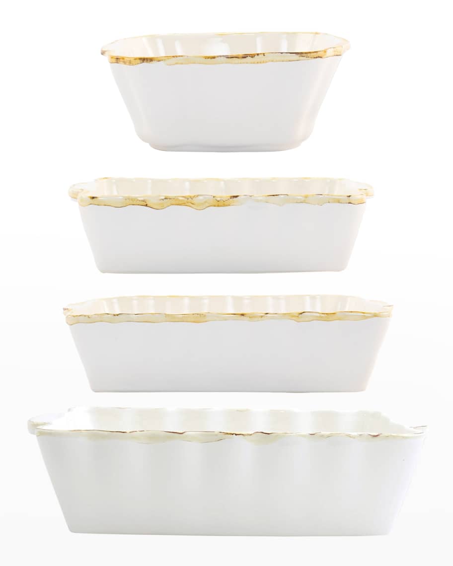 Vietri Italian Bakers White 4Piece Bakeware Essentials Set Horchow