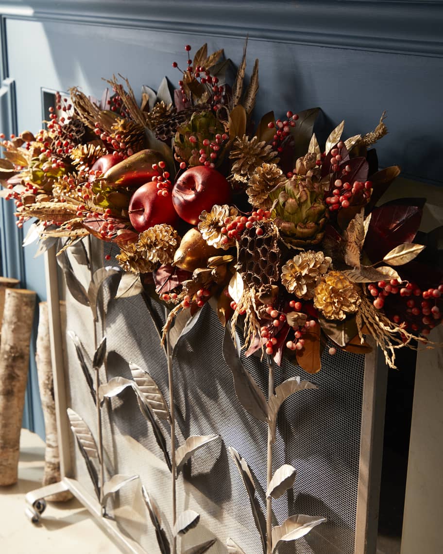 Neiman Marcus Autumn Harvest Mantel Garland Horchow