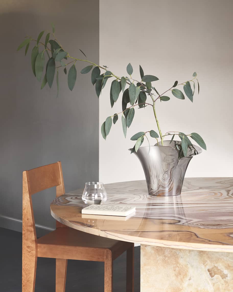 Image 3 of 3: Bloom Botanica Large Stainless Steel Flower Pot