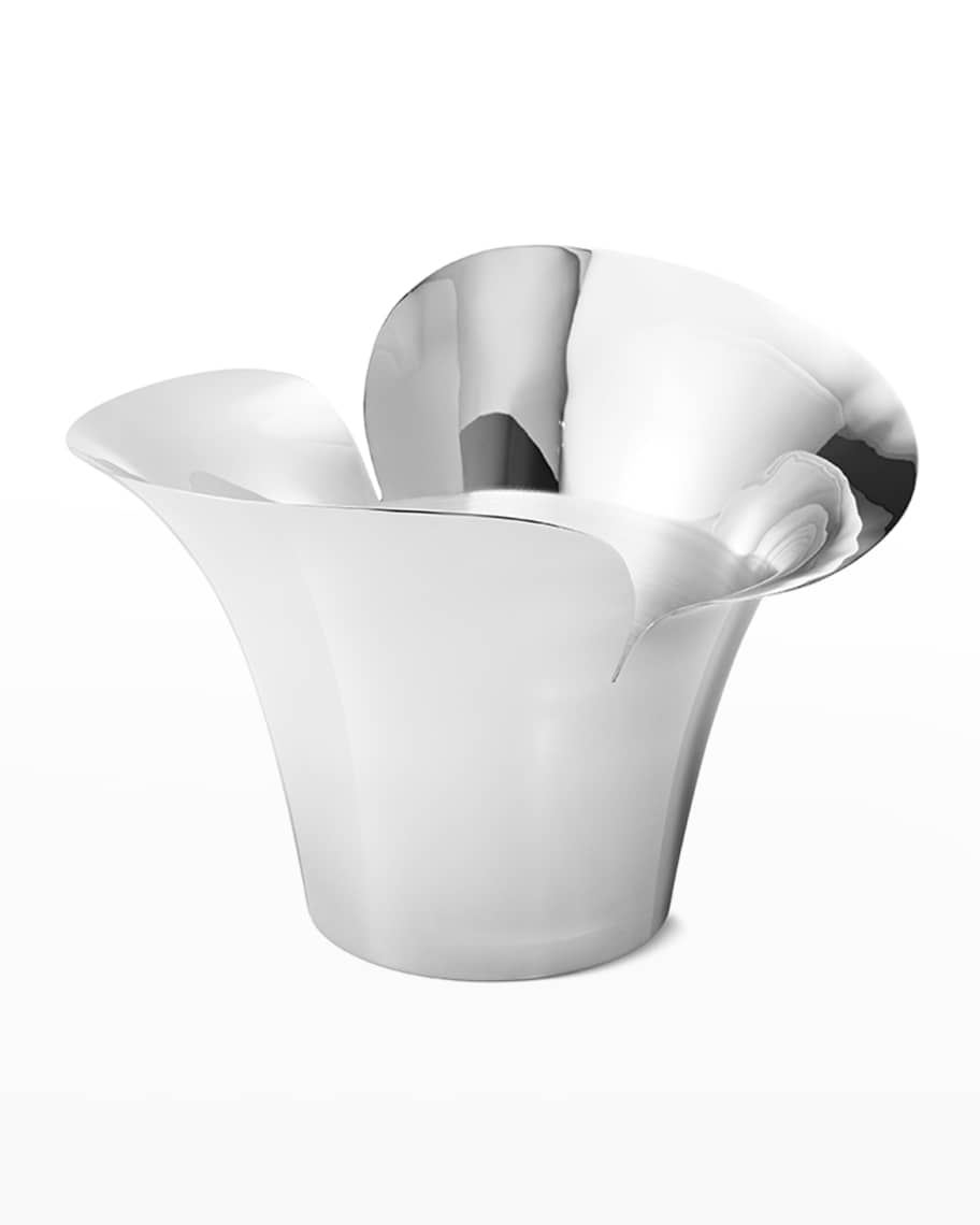 Image 1 of 3: Bloom Botanica Large Stainless Steel Flower Pot