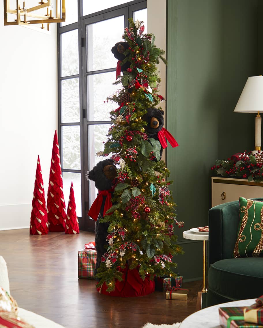 Ditz Designs By The Hen House Classic Black Bear Trio Christmas Tree