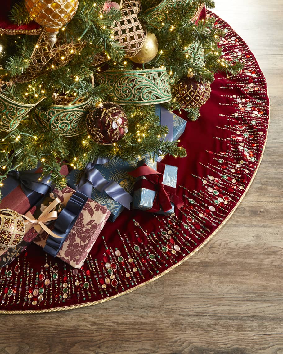 Kim Seybert Ethereal Tree Skirt Horchow