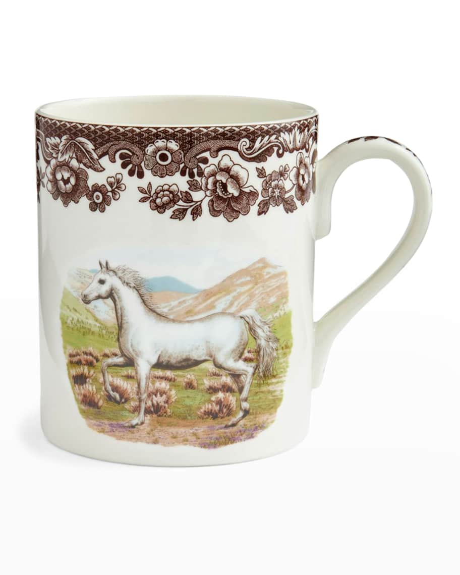 Image 2 of 4: Arabian Horse Mug, Set of 4