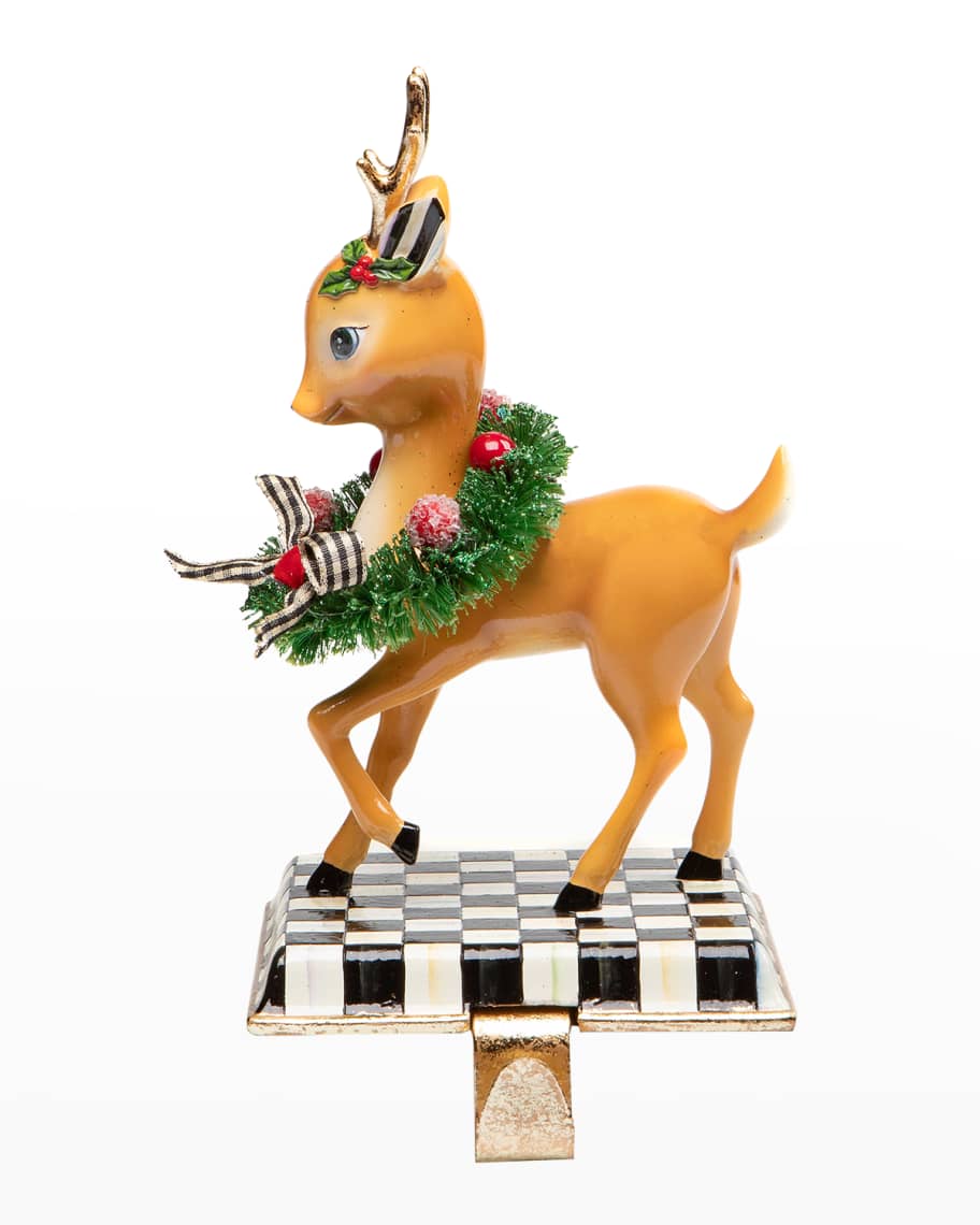 MacKenzieChilds 7.5" Nostalgia Deer Stocking Holder Horchow