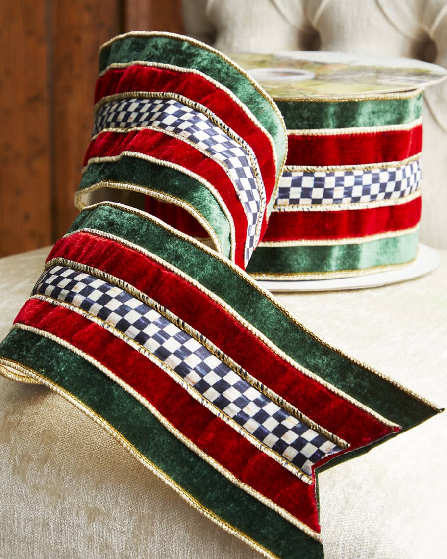 MacKenzieChilds 4" Christmas Magic Ribbon Horchow