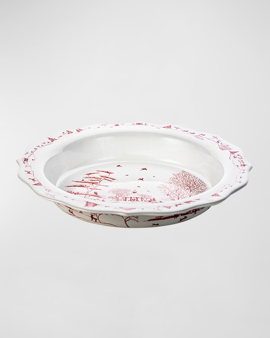 Juliska Country Estate Winter Frolic Ruby Pie Dish Horchow