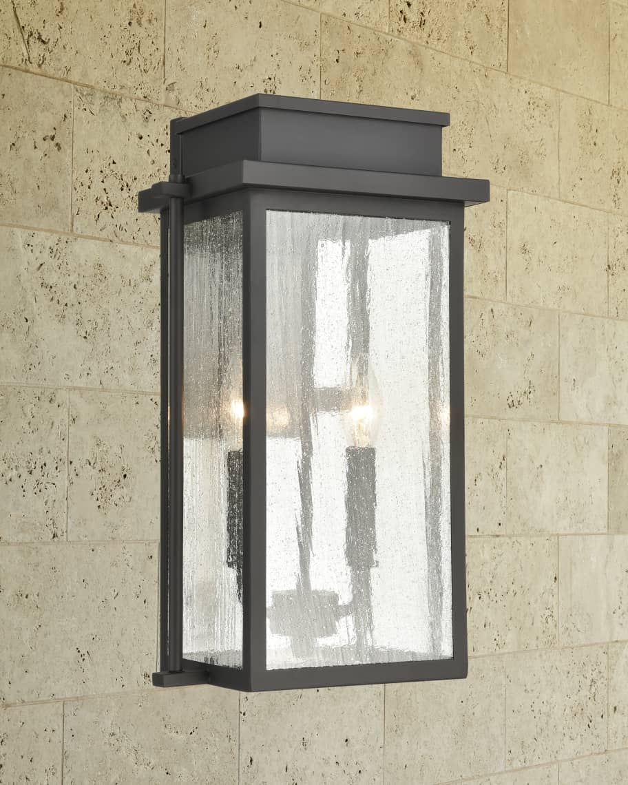 Image 1 of 1: Braddock 2-Light 17" Outdoor Sconce