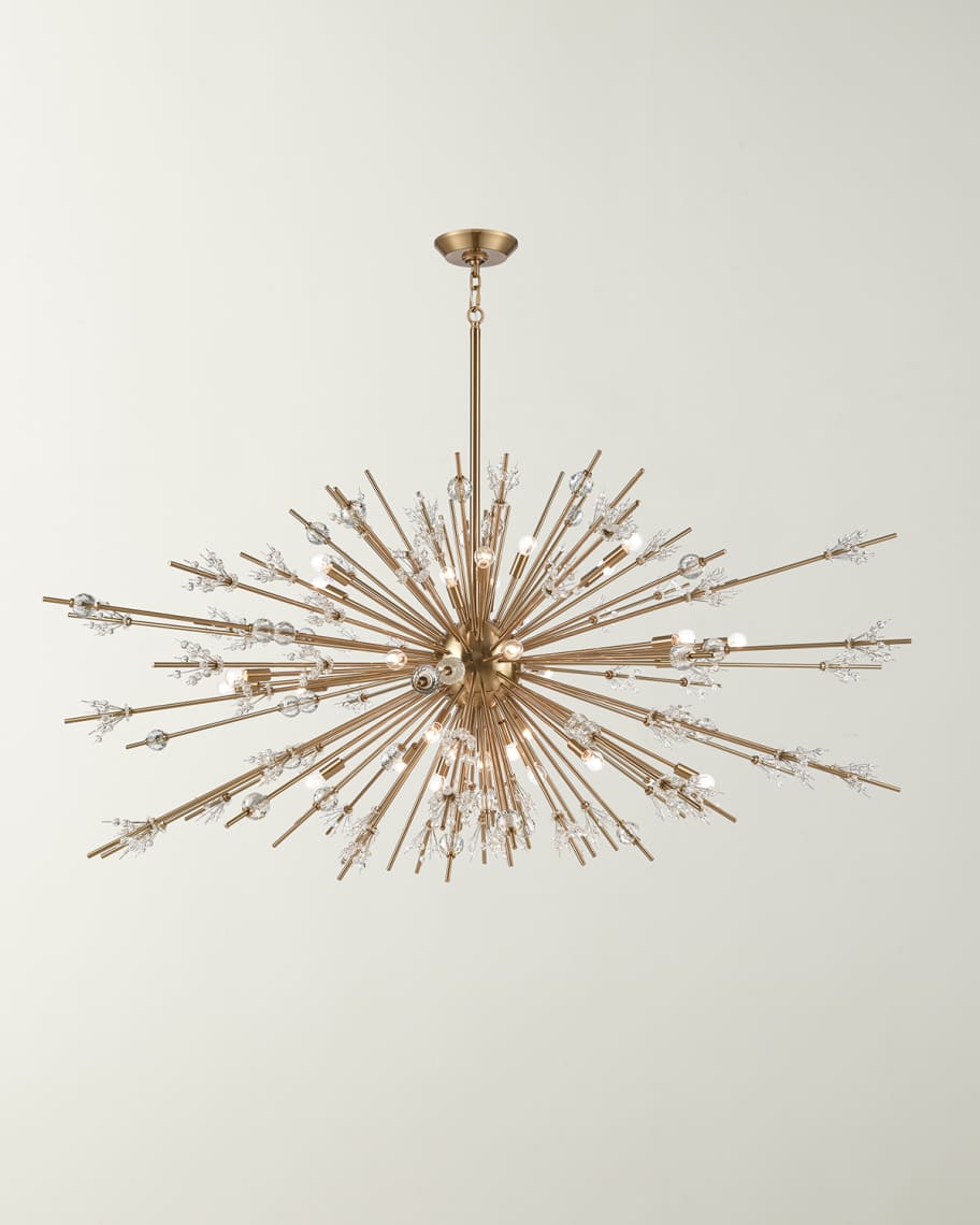 Image 2 of 2: Starburst 31-Light Chandelier - 72"