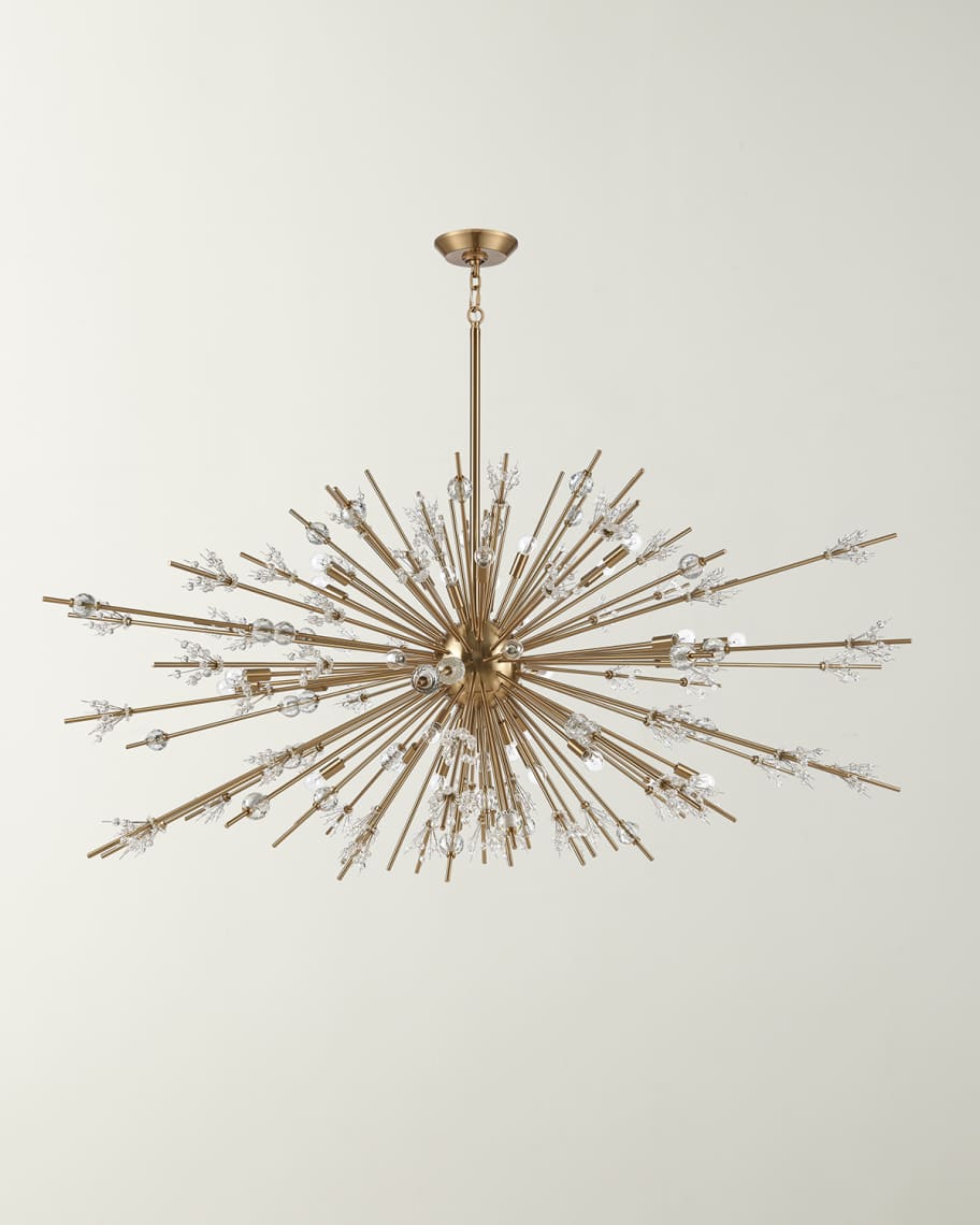 Image 1 of 2: Starburst 31-Light Chandelier - 72"