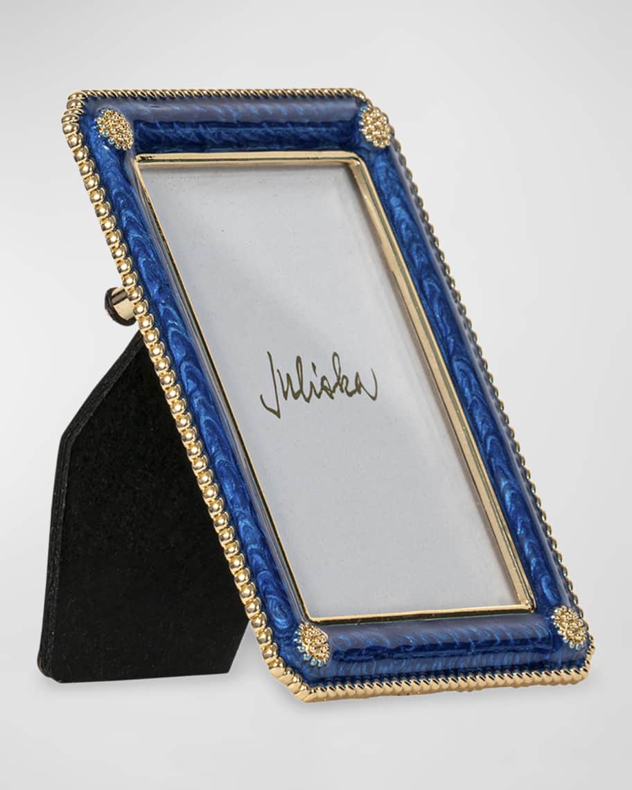 Image 2 of 4: Berry & Thread Frame Ornament, 2" x 3" - Navy