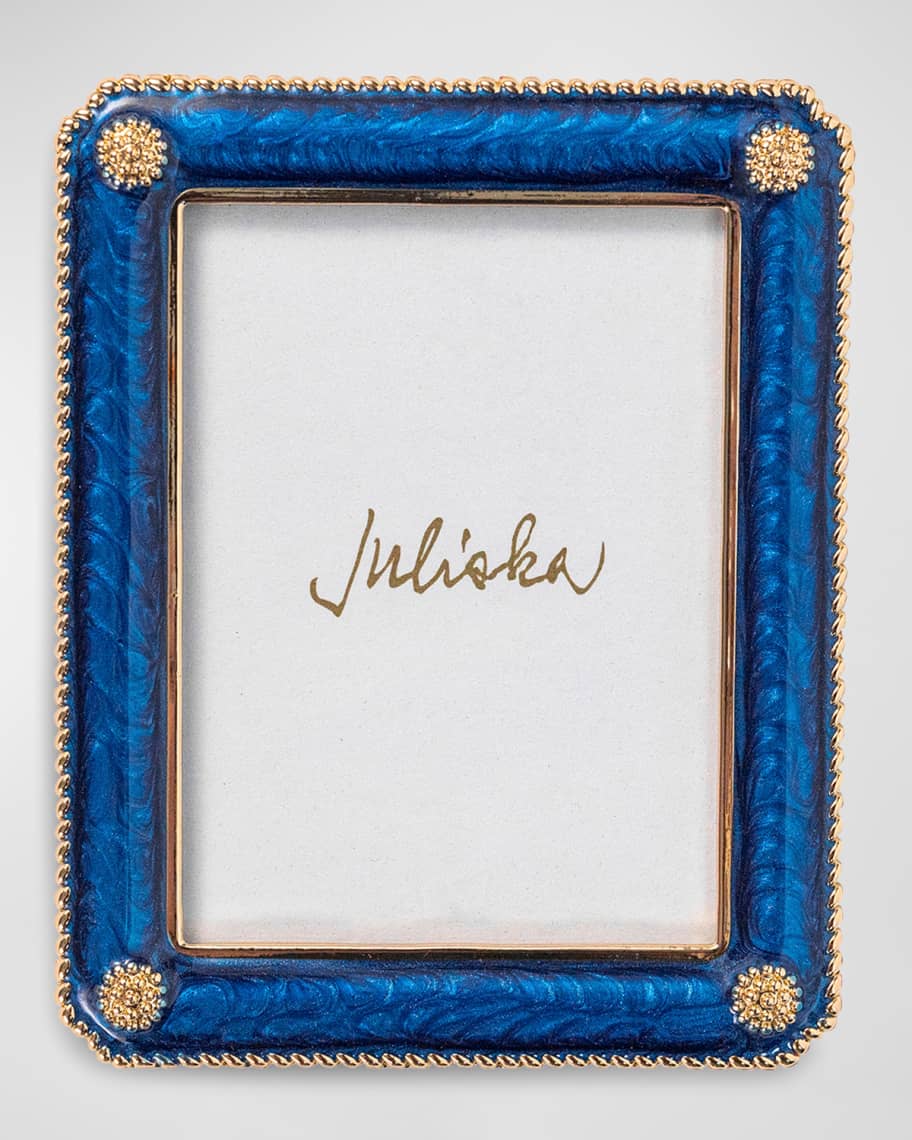 Image 1 of 4: Berry & Thread Frame Ornament, 2" x 3" - Navy