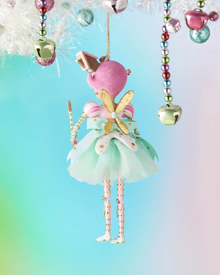 Glitterville Brown Sugar Plum Fairy Ornament, 8" Horchow