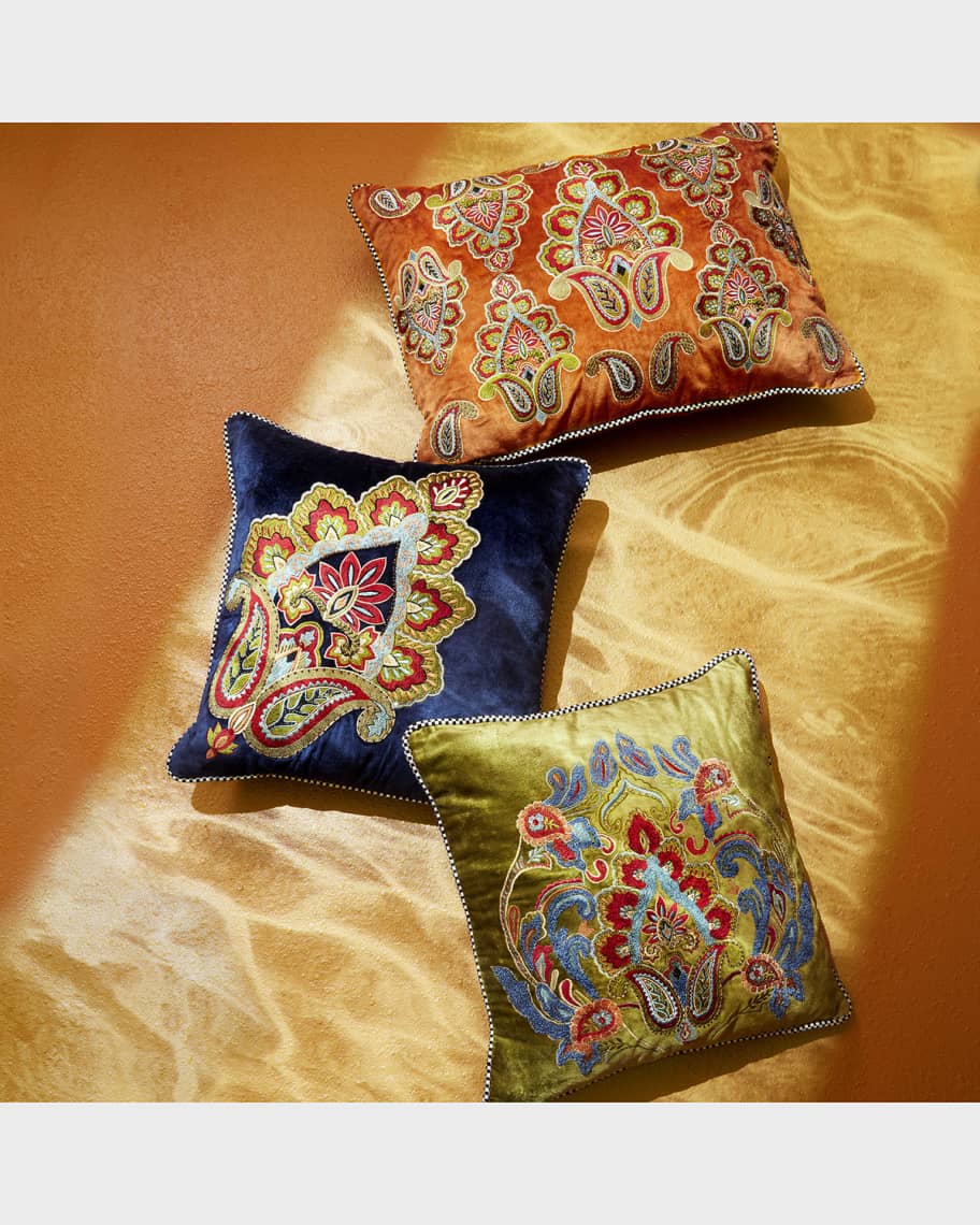 Image 3 of 3: Persimmon Pistache Lumbar Pillow 