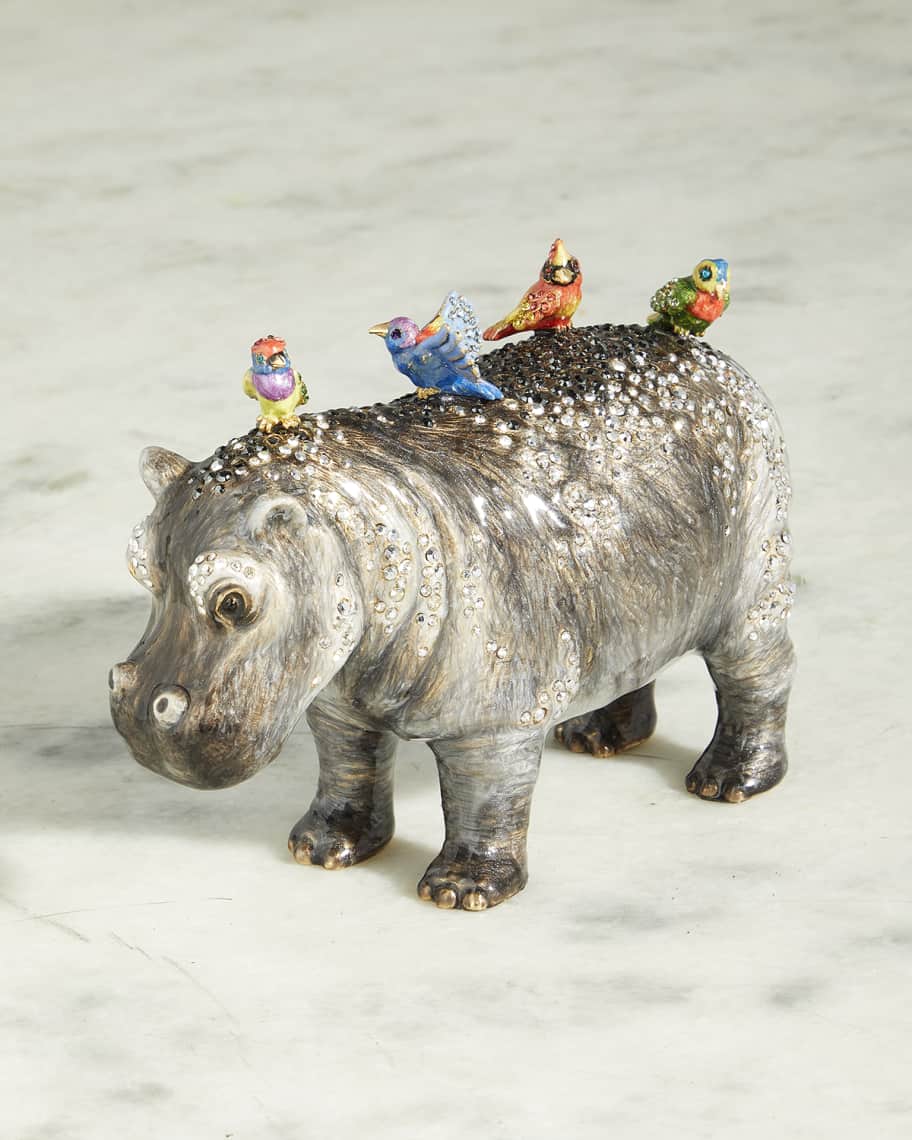 HIPPOさま Jay Strongwater Embellished Hippo Tabletop Object | Horchow