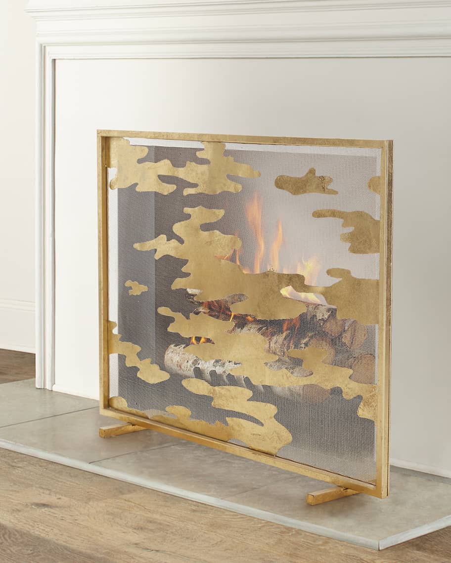 Image 1 of 3: Stratus Fireplace Screen