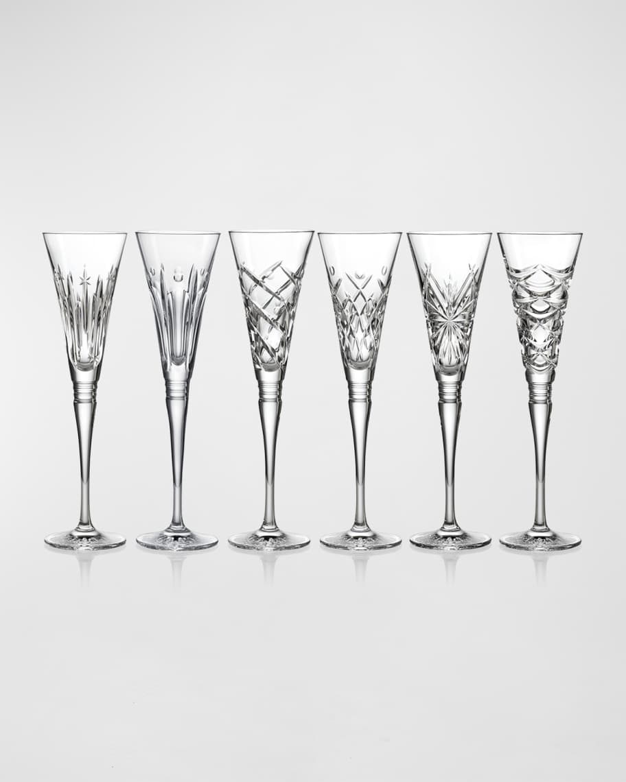 Crystal champagne goblets clearance