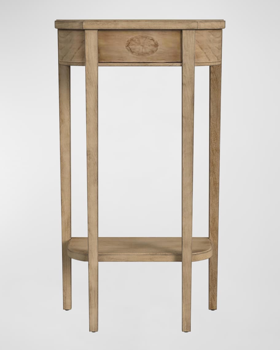 Image 1 of 5: Wesley Demilune Console Table 