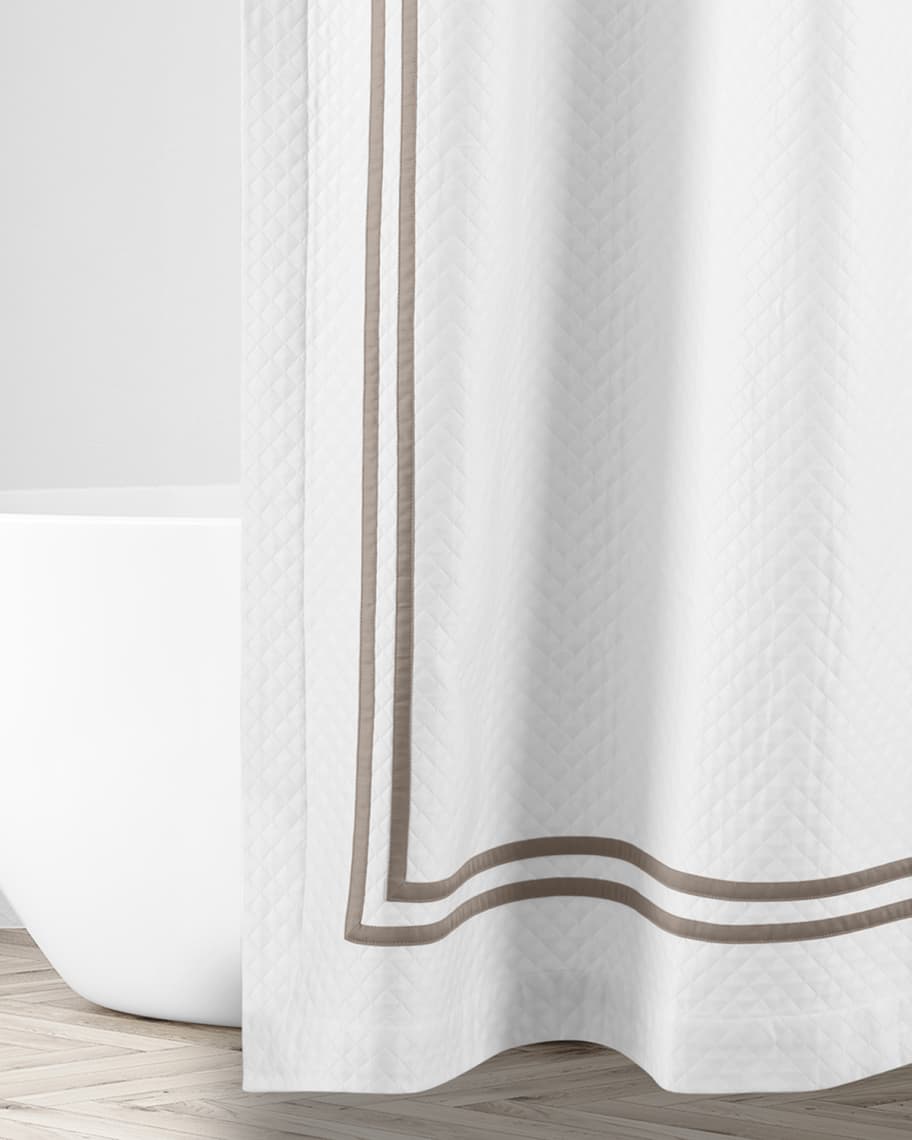 Home Treasures Ribbons Diamante Shower Curtain, 72x72 Horchow