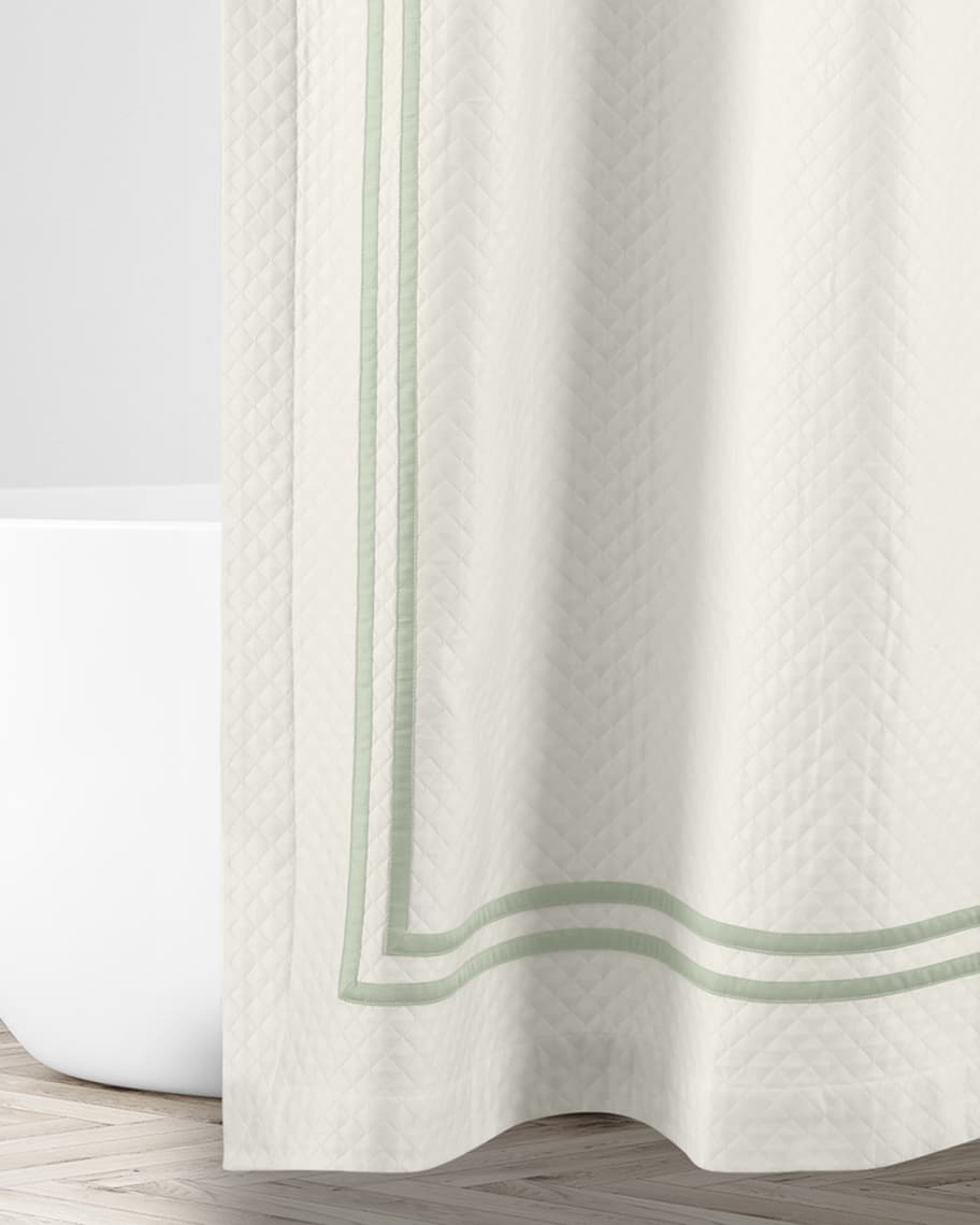 Image 1 of 1: Ribbons Diamante Shower Curtain, 72x72 